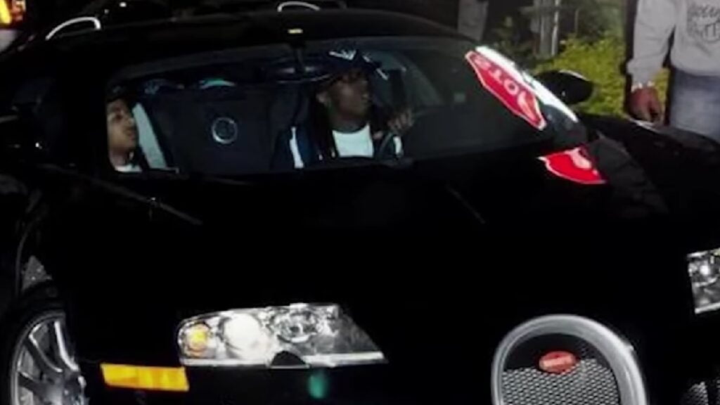 Lil Wayne with his Bugatti Veyron