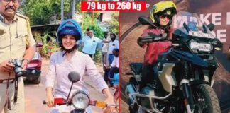 Actress Manju Warrier Has License To Drive 260 Kg BMW Superbike