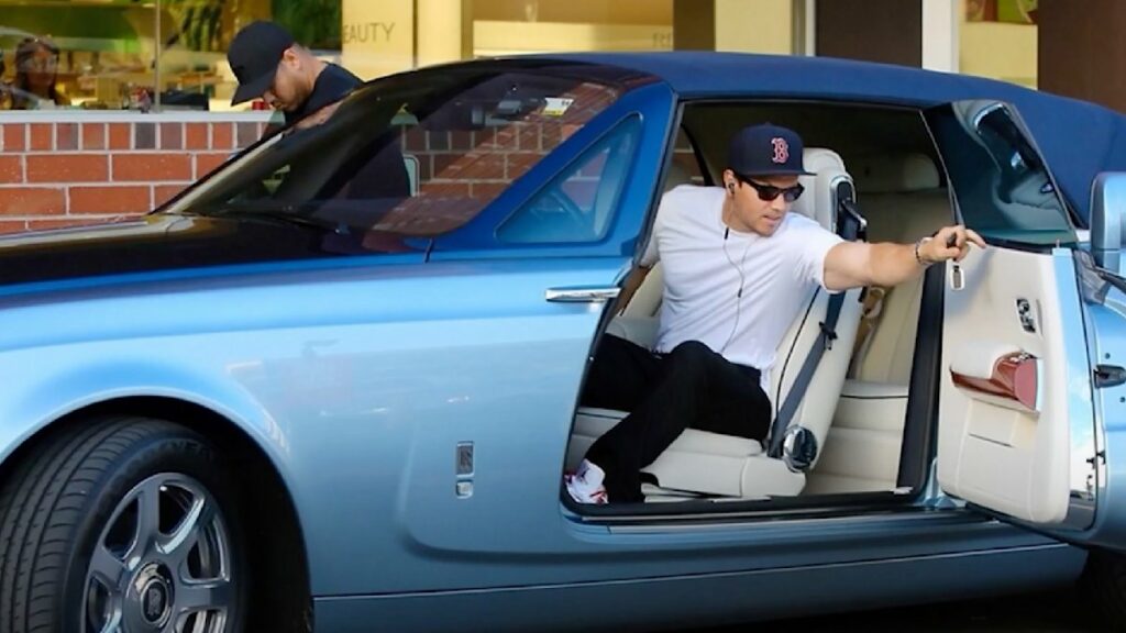 Mark Wahlberg with Rolls Royce Cullinan