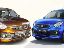 Maruti Celerio vs Toyota Vitz Comparison