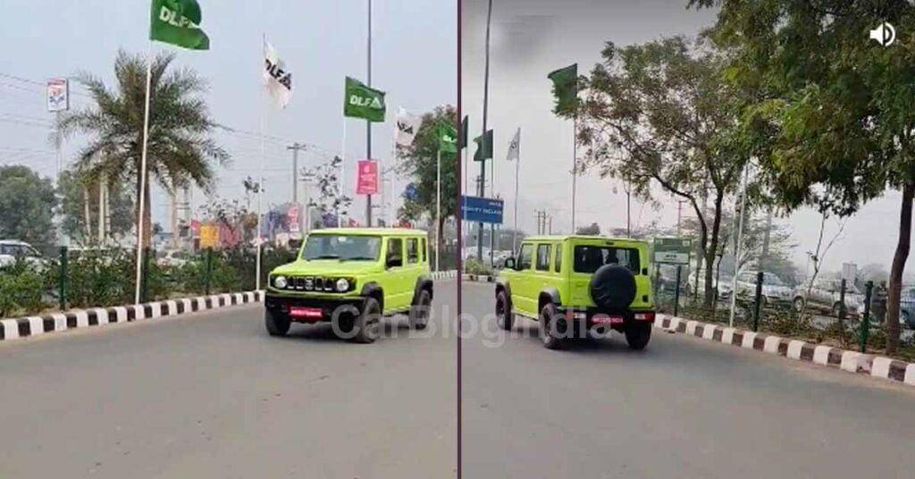 Maruti Jimny 5-door Street Presence Revealed