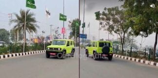 Maruti Jimny 5-door Street Presence Revealed