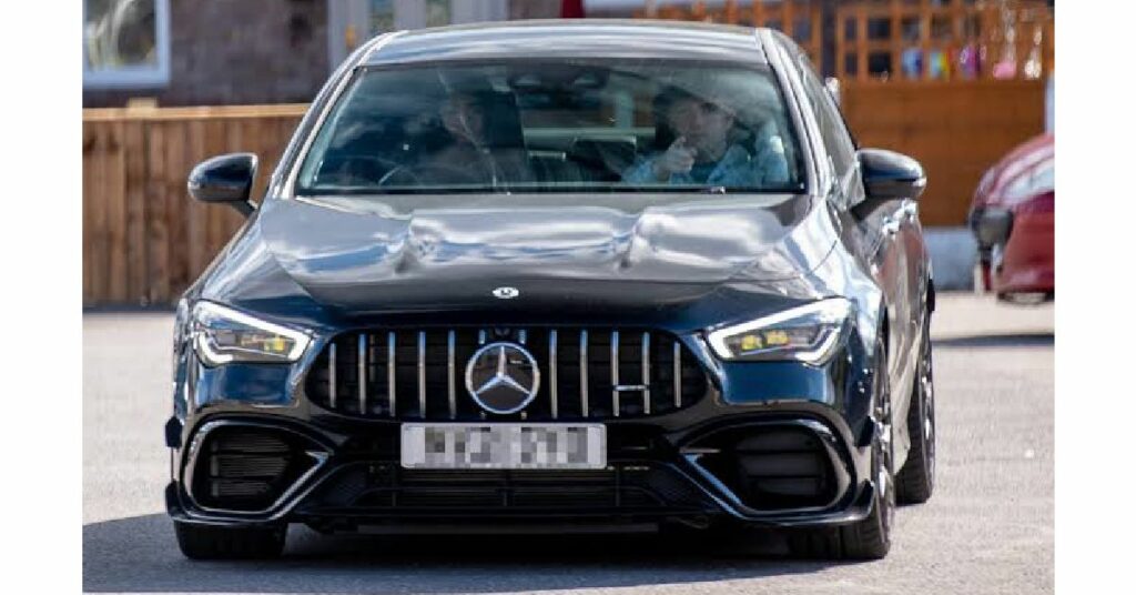 Mason Greenwood with his Mercedes-Benz AMG C63S Coupe