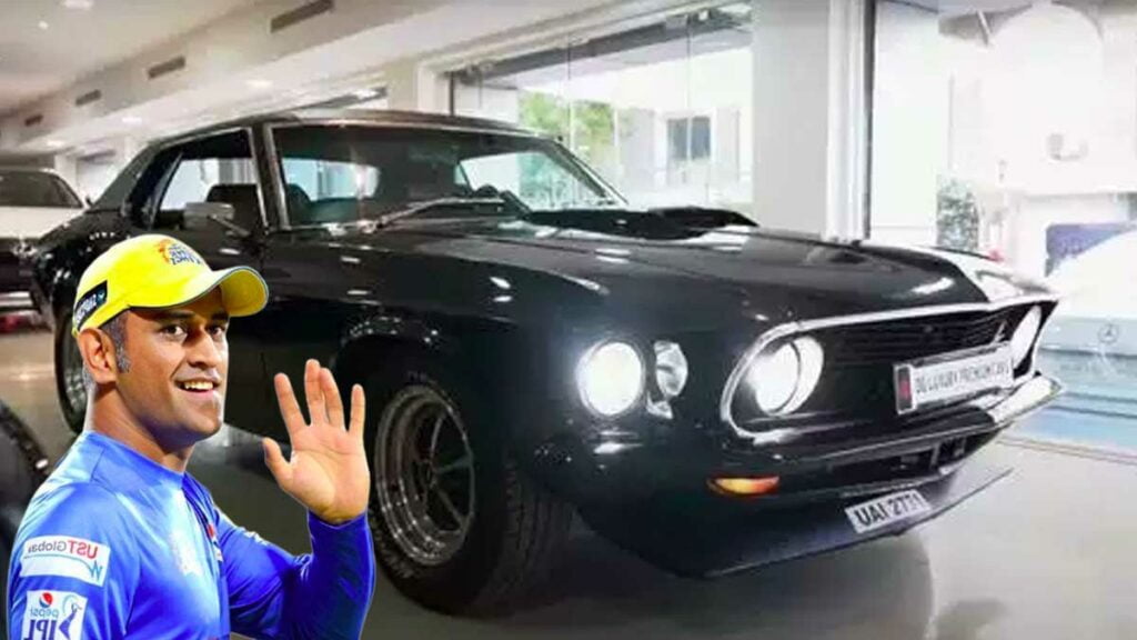 MS Dhoni 1970 Ford Mustang