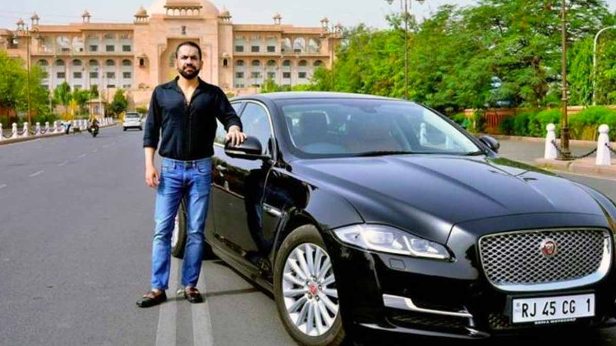 Rahul Taneja with is Jaguar with a Rs 16 lakh number