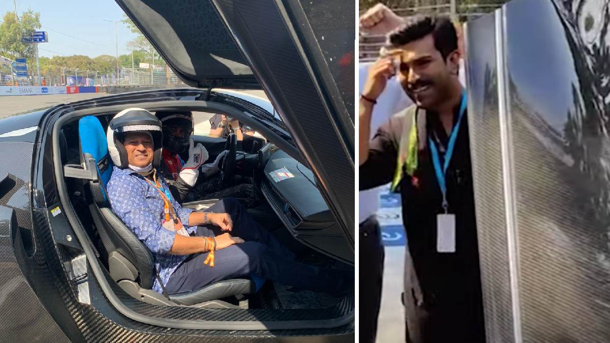 Ram Charan Sachin Tendulkar Seen in Pininfarina Battista