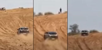 Tata Nexon Smoothly Climbs A 20-foot Sand Dune