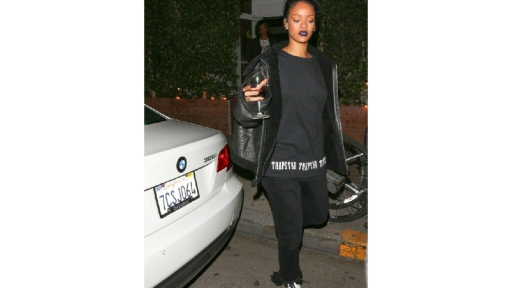 Rihanna with Her Bmw 328i