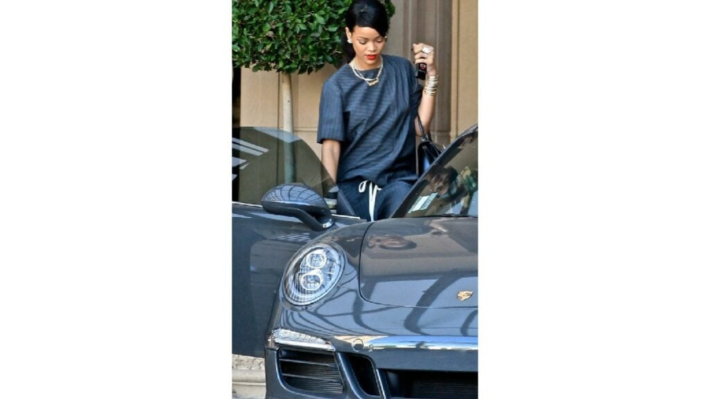 Rihanna with Her Porsche 997 Turbo S