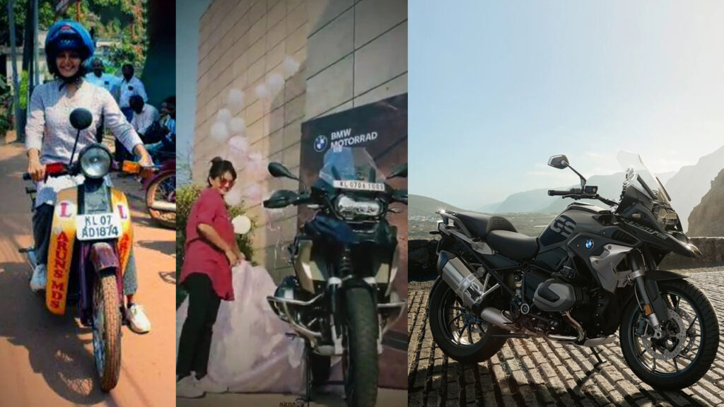 Actress Manju Warrier Has License To Drive 260 Kg BMW Superbike