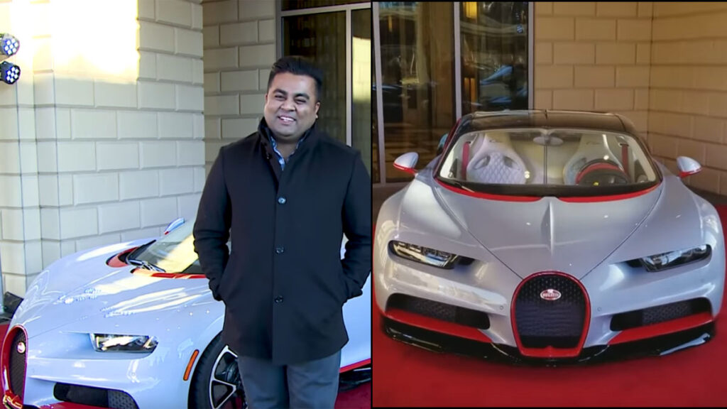 Indian Man Buys Bugatti Chiron Super Sports Car For His Father