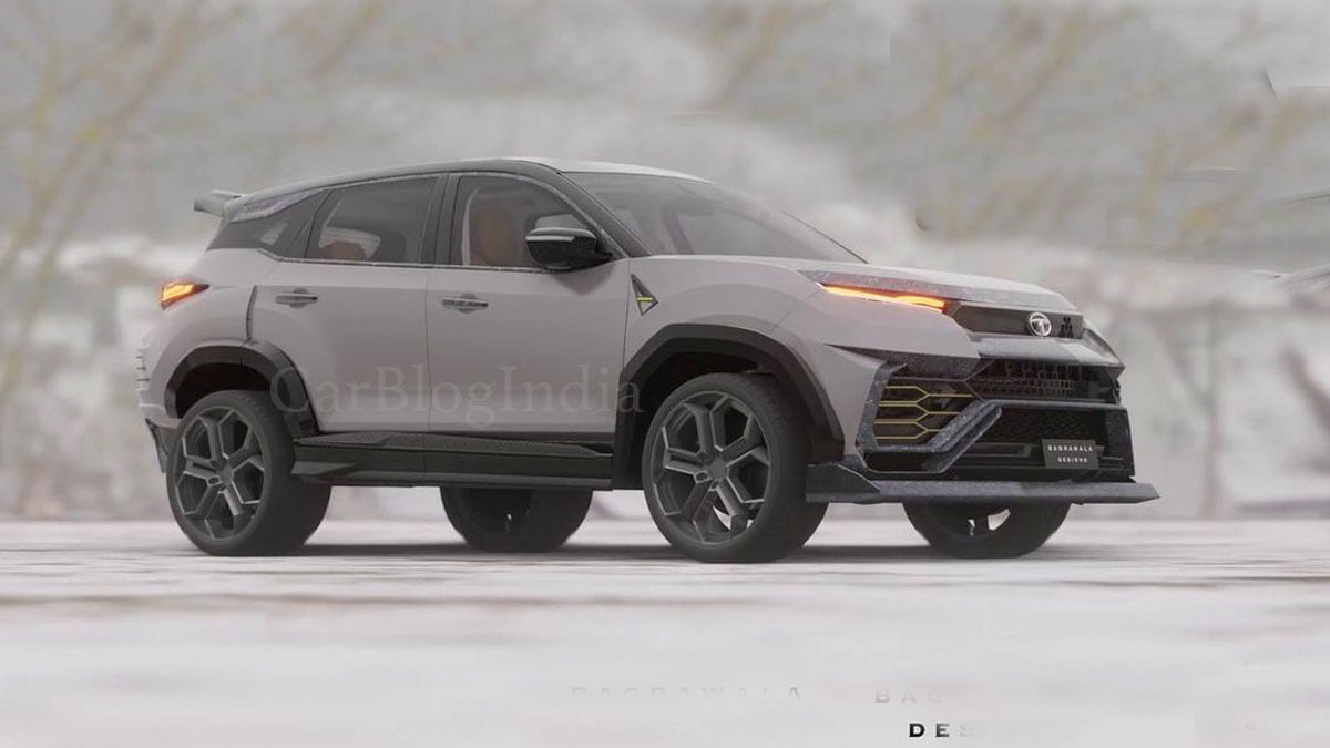 Tata Harrier with Lamborghini Urus Bodykit