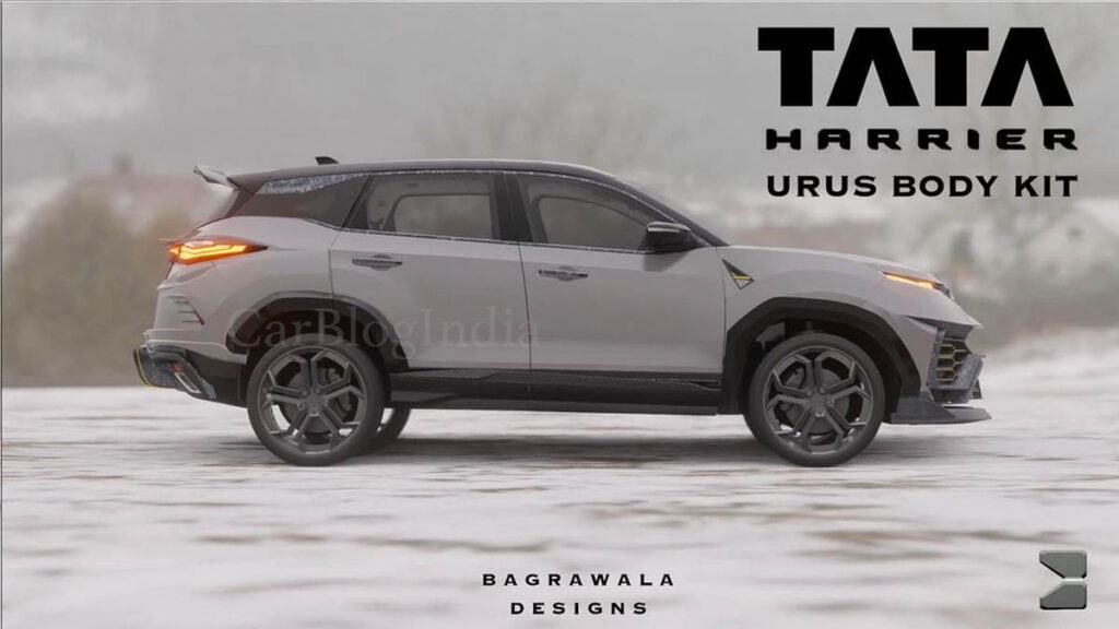 Tata Harrier looks a tad sleeker with Lamborghini Urus-like soft parts.