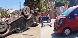 Tata Nano Hits Mahindra Thar