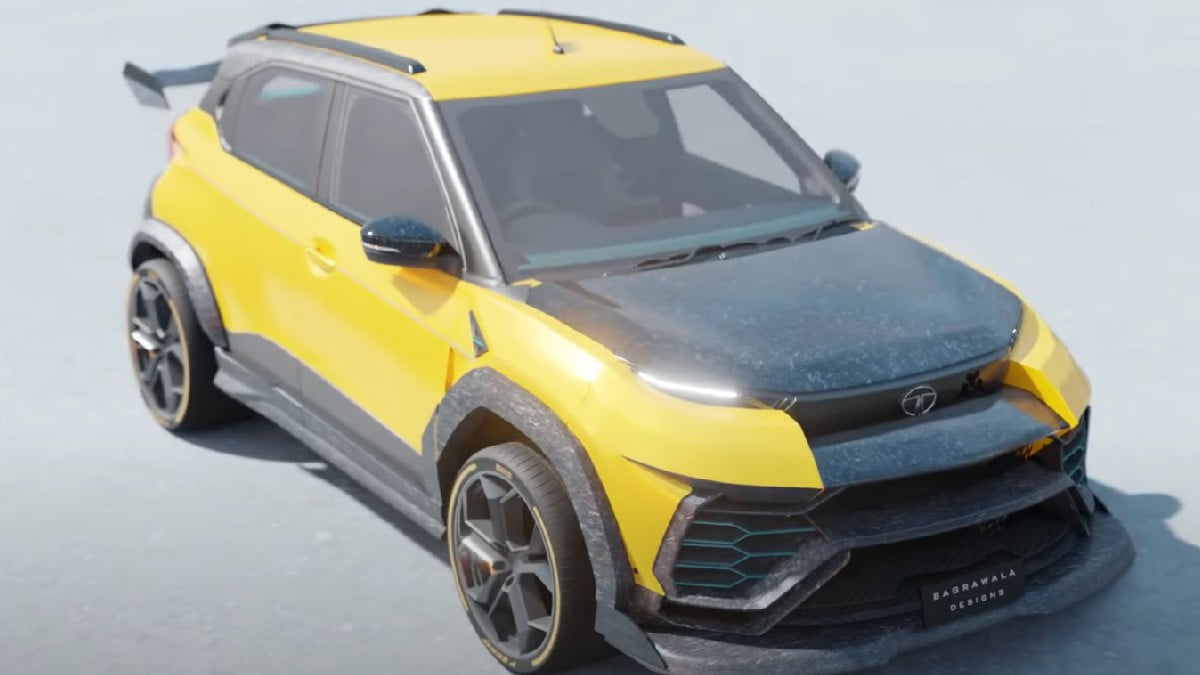 Tata Punch with Lamborghini Urus Bodykit