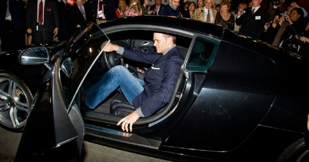 Tom Brady with his Bugatti Veyron Super Sport