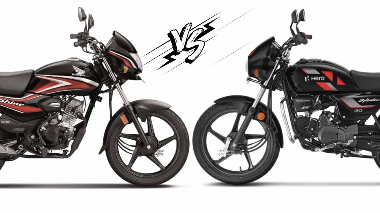 Honda Shine 100 Vs Hero Splendor Plus Comparison