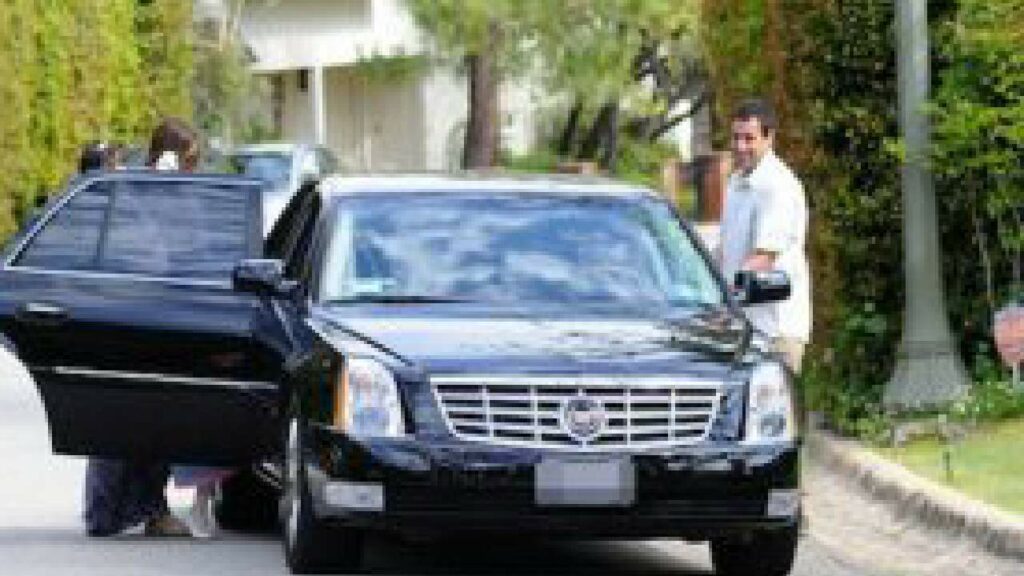 Adam Sandler with Cadillac