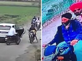 Amritpal Singh Flees Away From Police on Bike