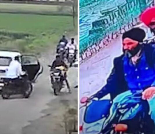 Amritpal Singh Flees Away From Police on Bike