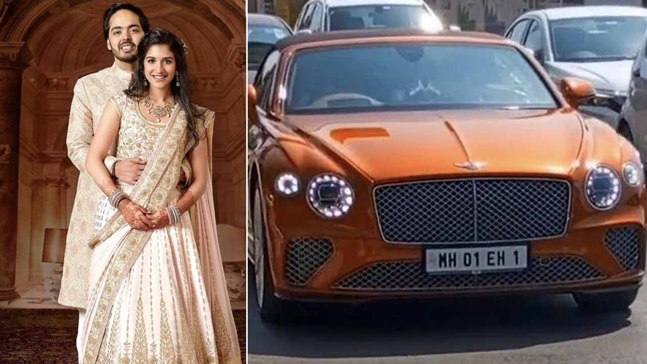 anant ambani engagement Bentley continental gtc speed