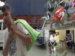 assam man buys honda scooter sack coins