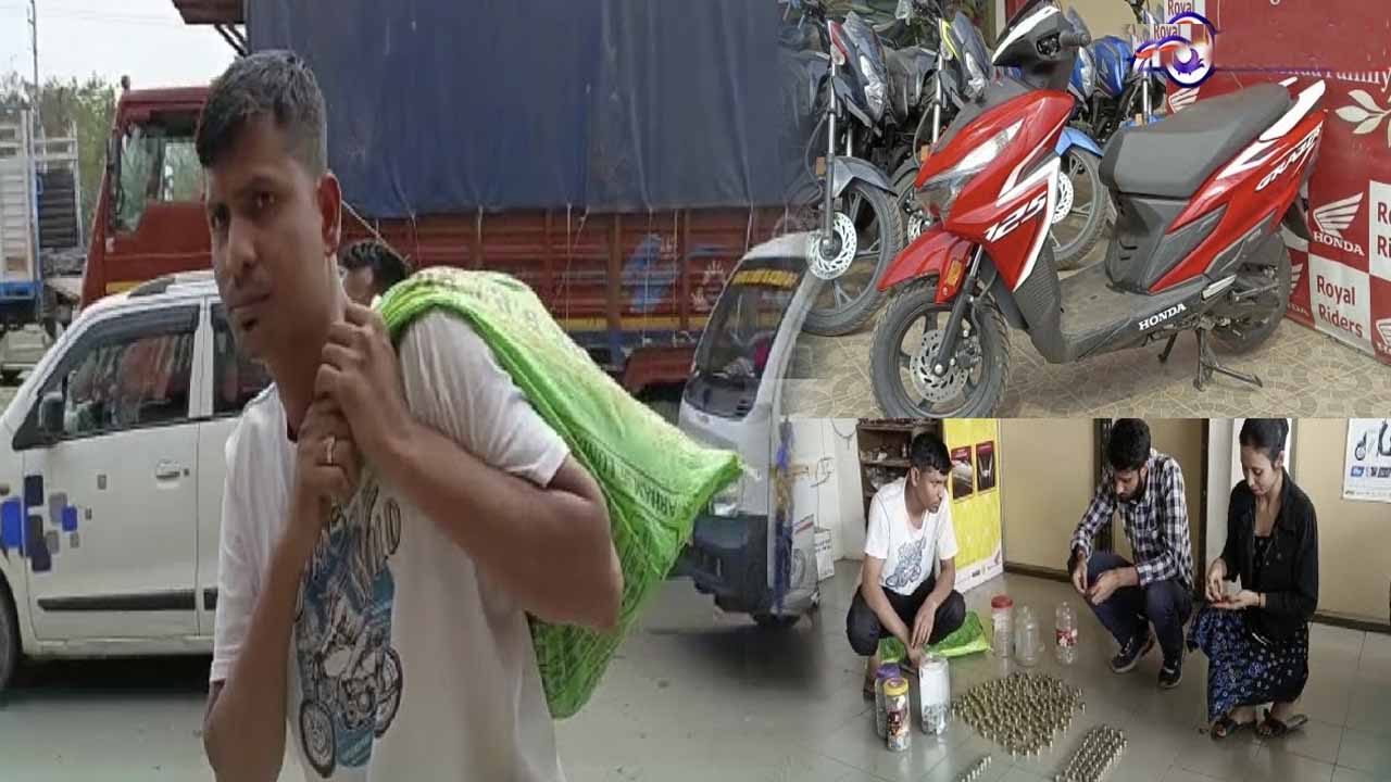 assam man buys honda scooter sack coins