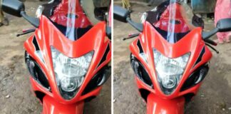Bajaj Dominar 400 Modified to Suzuki Hayabusa