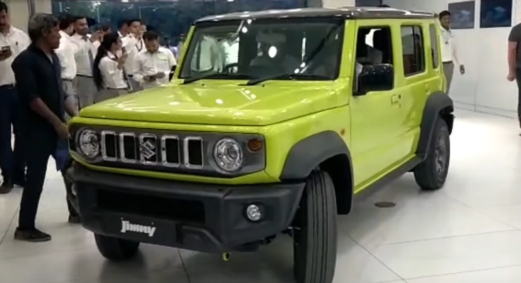 Maruti Suzuki Jimny Spotted At Nexa Showroom