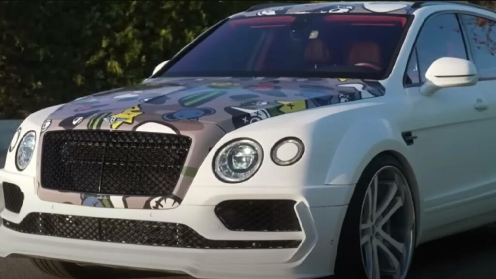 Chris Brown with his Bentley Continental GT