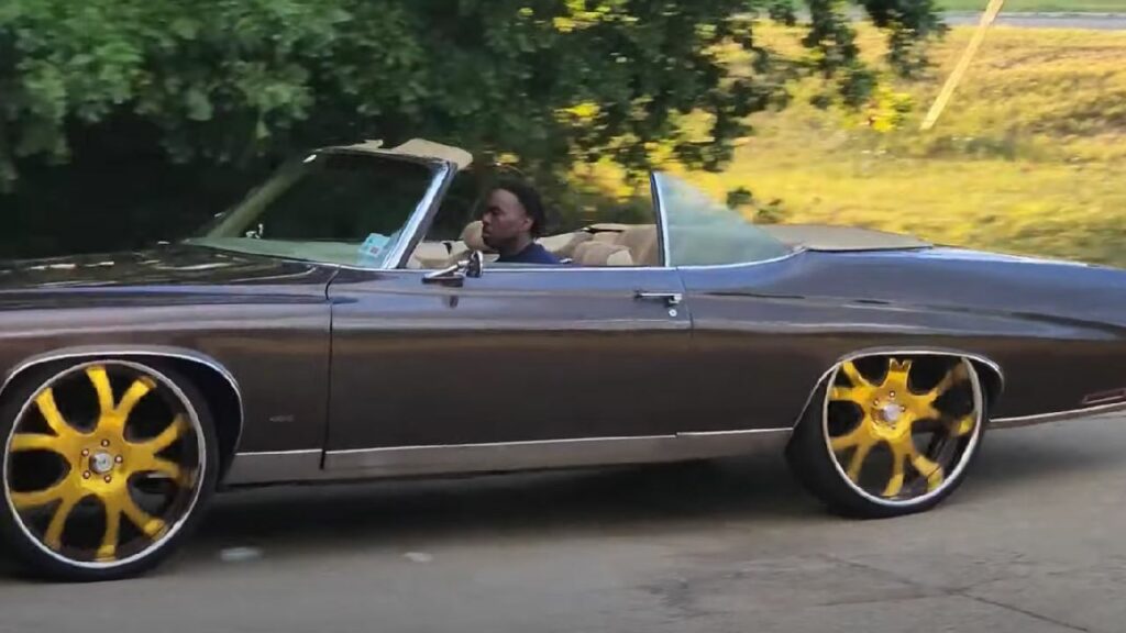 Darren McFadden with his 1972 Buick Centurion