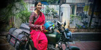 Pune Woman Plans To Ride Her Honda Highness Across 30 Countries While Wearing Saree