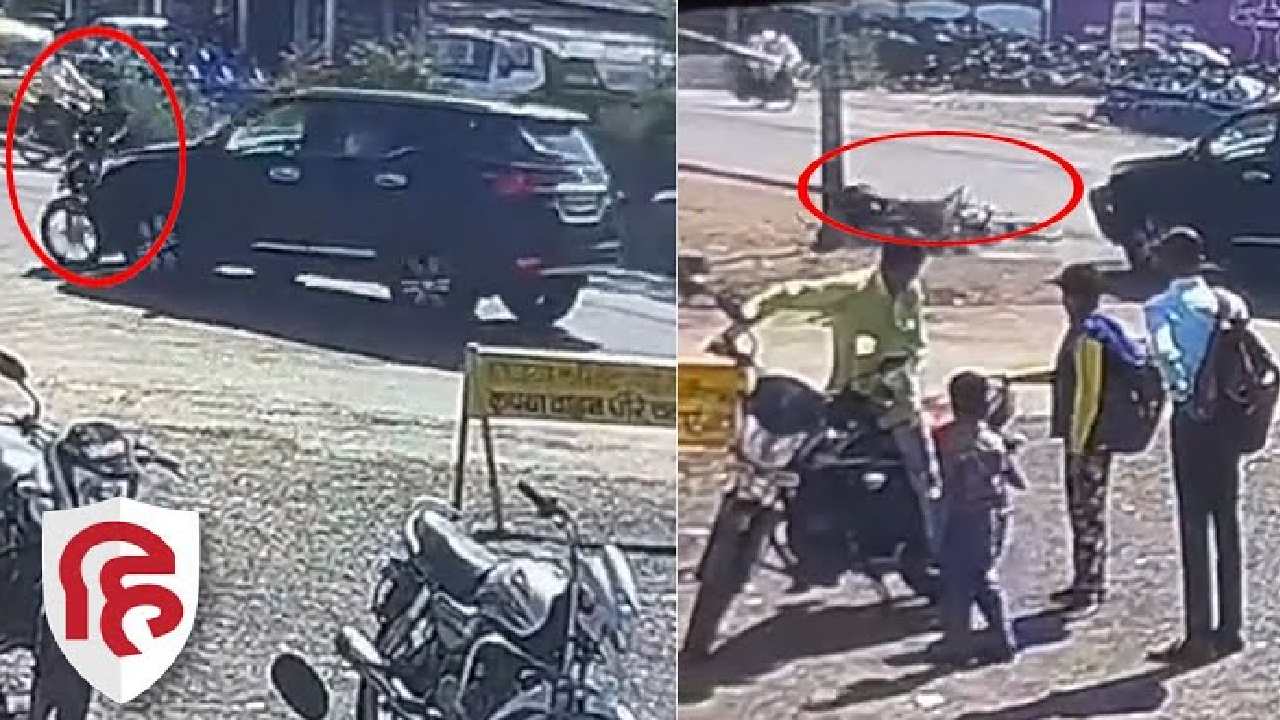 Digvijay Singh Toyota Fortuner Hits Biker