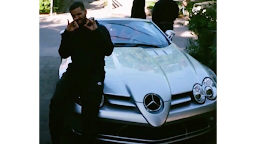 Drake with Mercedes SLR McLaren