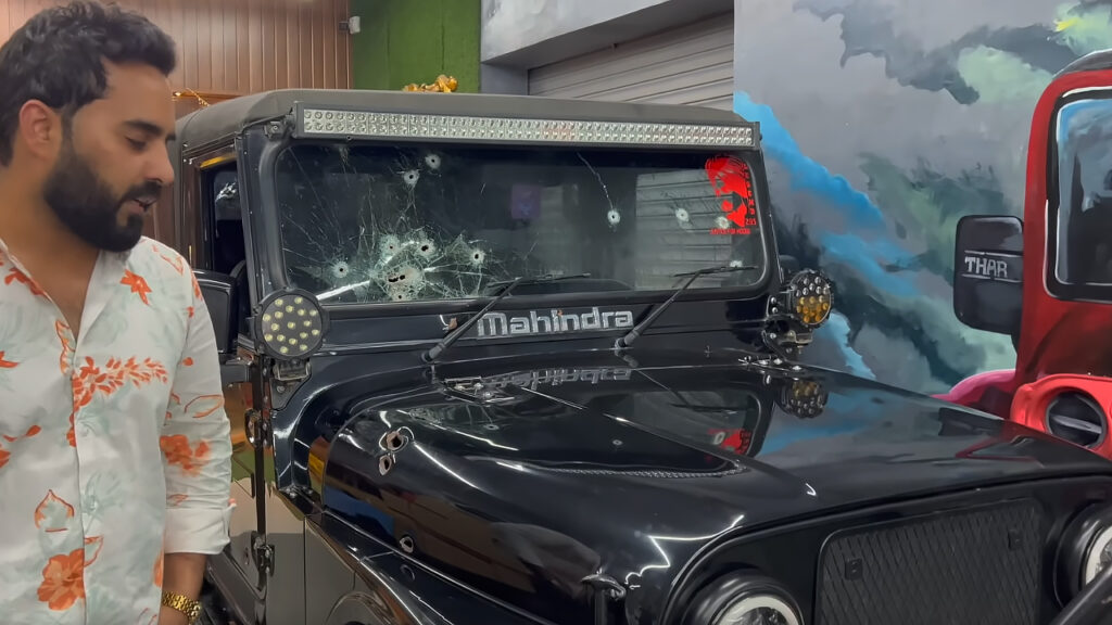 Sidhu Moosewalas Mahindra Thar Getting Restored