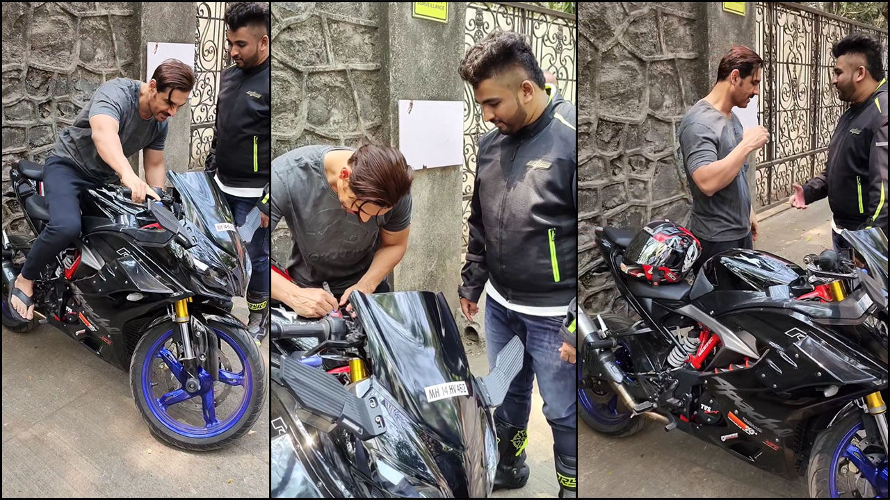 John Abraham Autographs Fan's TVS Apache RR 310