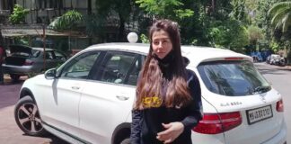 Giorgia Andriani with her Mercedes GLC 220D