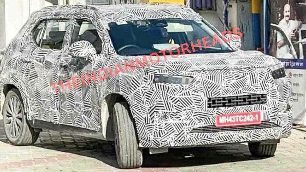 honda mid-size suv spy image front three quarters