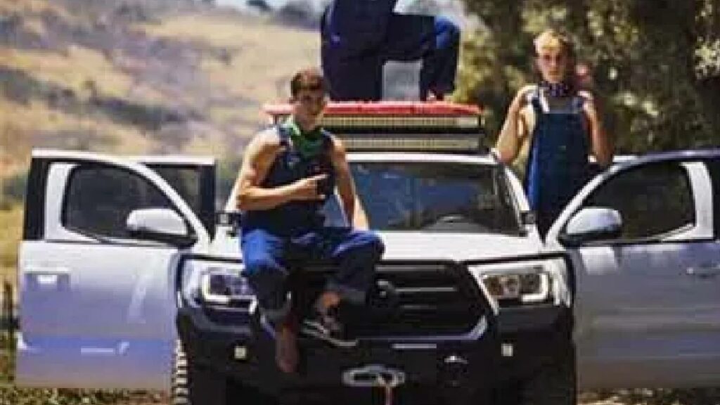 Jake Paul with his Toyota Tacoma