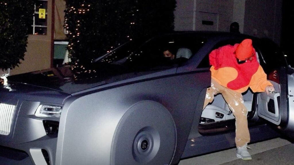 Justin Bieber with his Rolls Royce Wraith