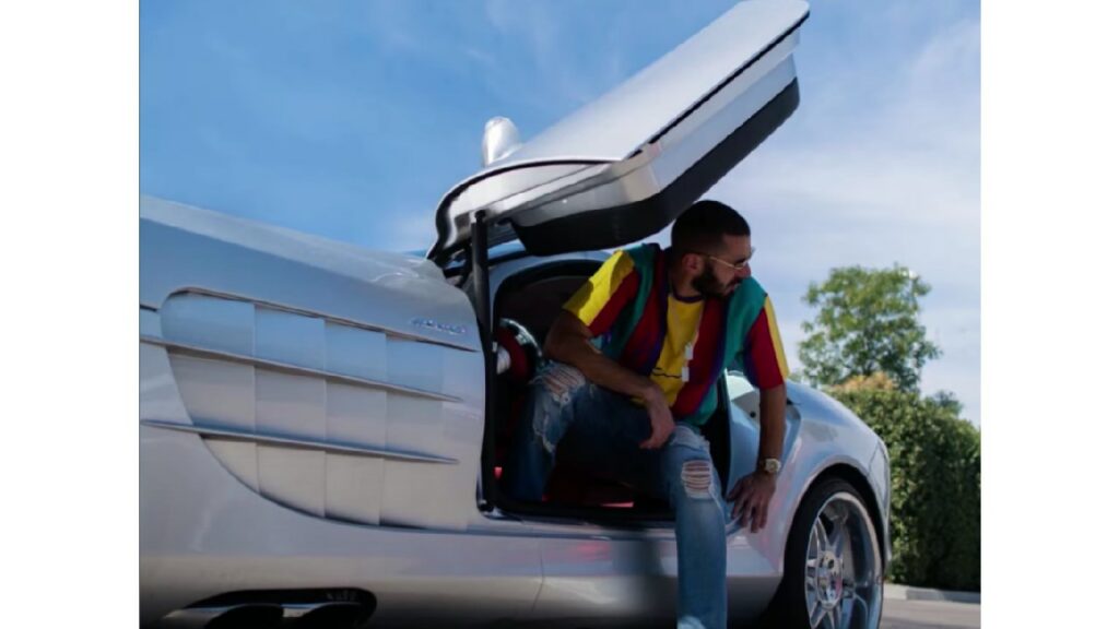 Karim Benzema Mercedes SLR McLaren Sterling Moss