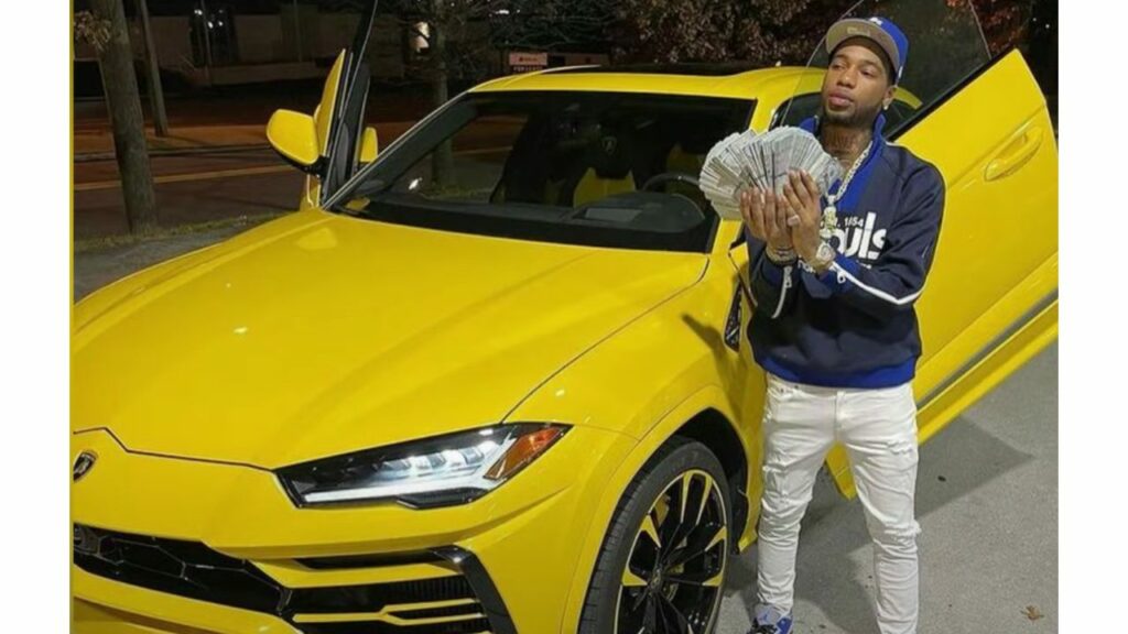 Key Glock with his Lamborghini Urus