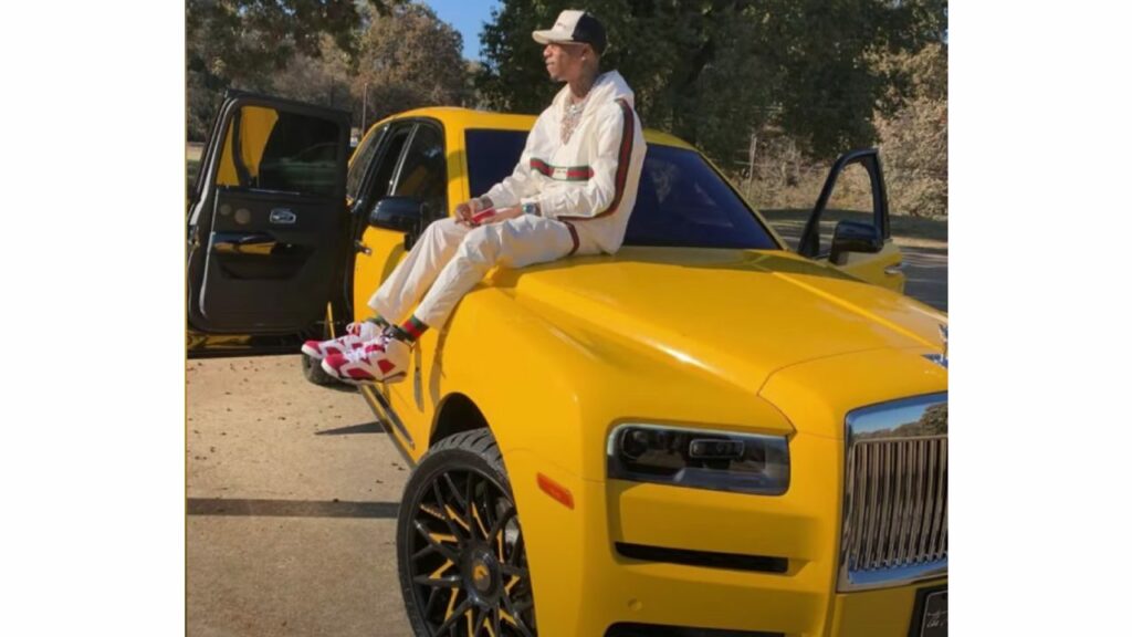 Key Glock with his Rolls Royce Cullinan