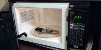 key in microwave