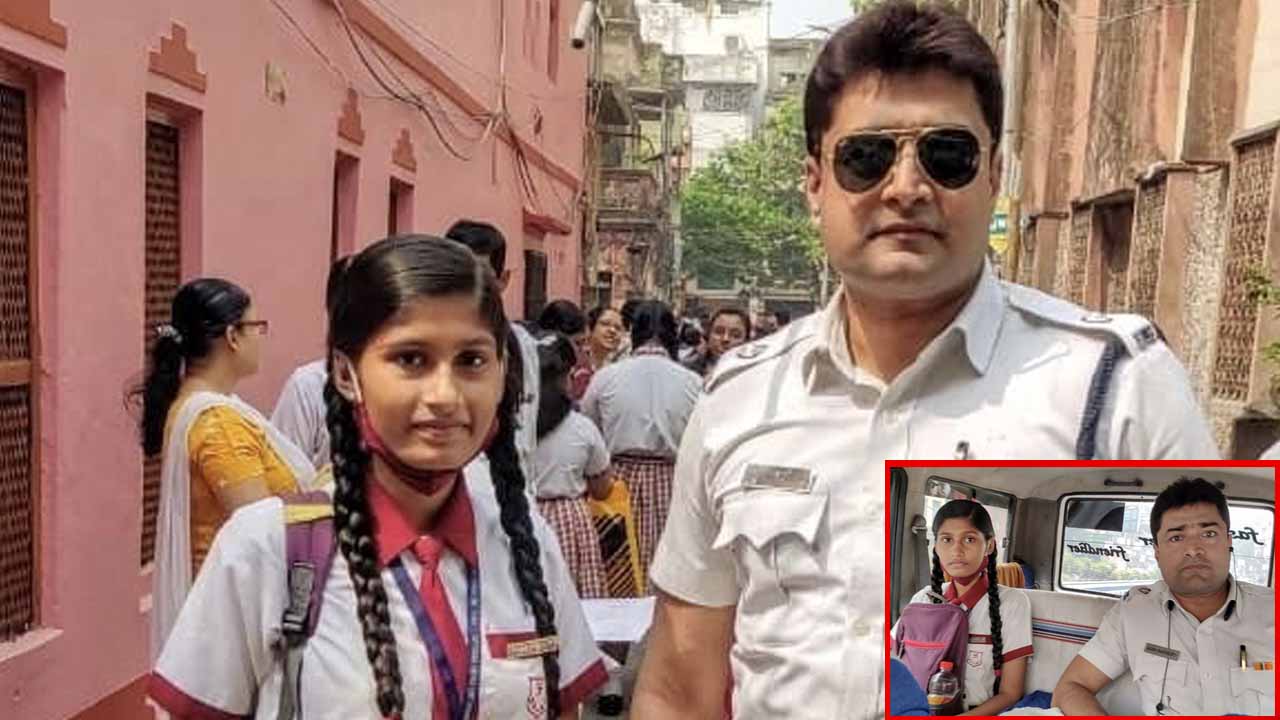 Kolkata Cop Helps Student Reach Exam Centre