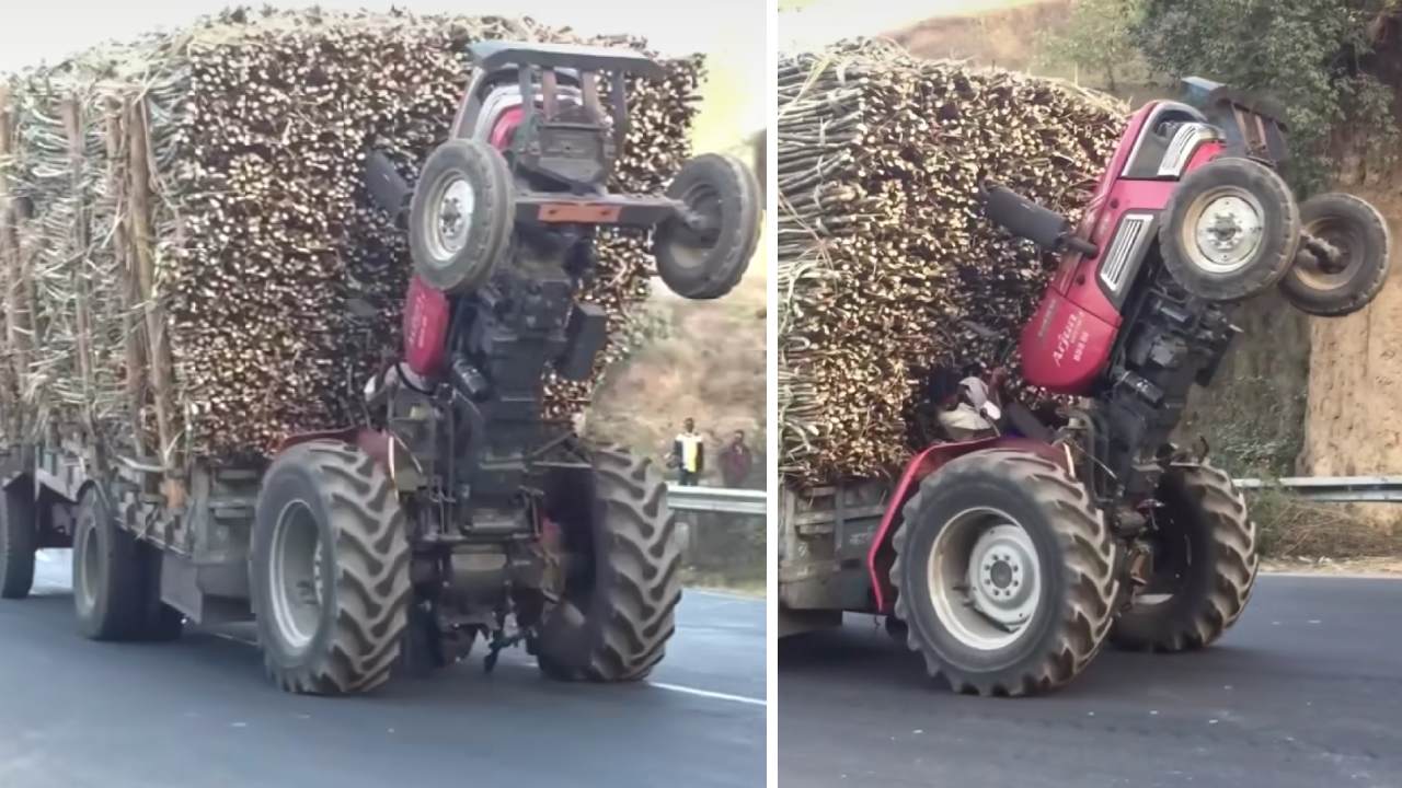 Mahindra Arjun Ultra Tractor Wheelie