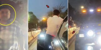 Mahindra Thar Driver Hits Traffic Cop
