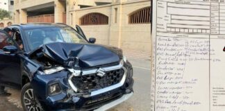 Maruti Grand Vitara Test Drive Crash