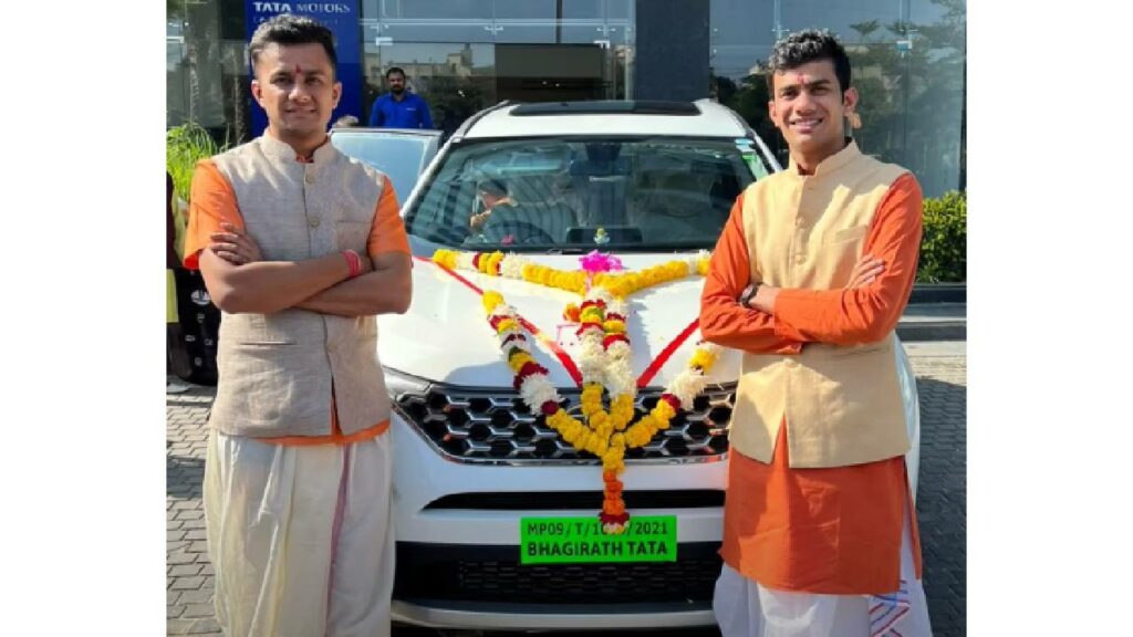 Mba Chaiwala with His Tata Harrier