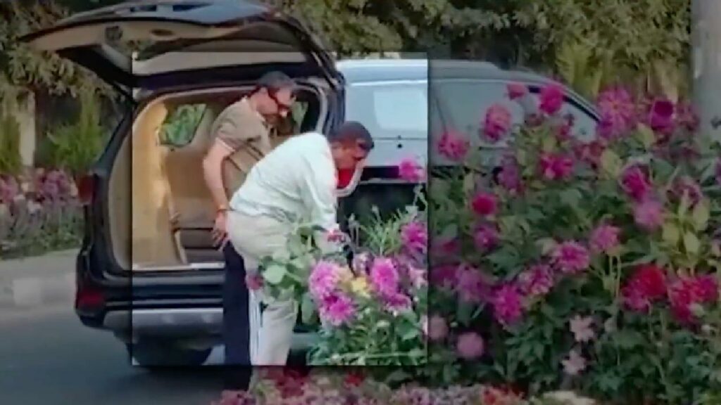 Men in Rs 35 Lakh Kia Carnival Steal Flower Pots from G20 Summit in